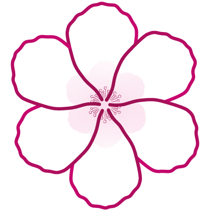 Fleur d'hibiscus, logo de Jade Cardona Naturopathie